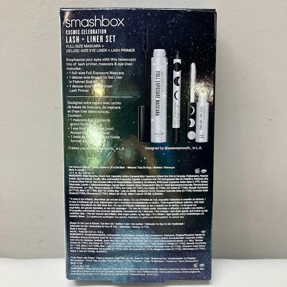Smashbox Cosmic Celebration Lash + Liner Set - Mascara, Eyeliner & Primer NIB